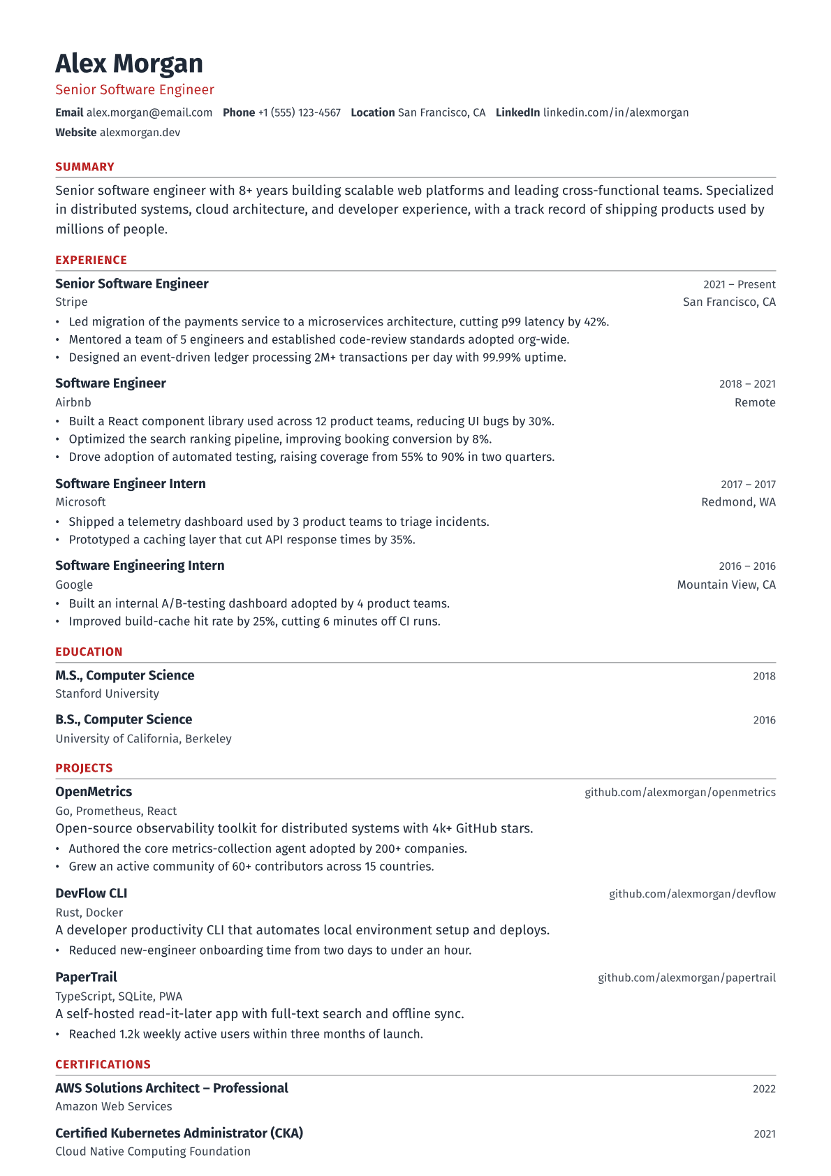 Property Manager resume template