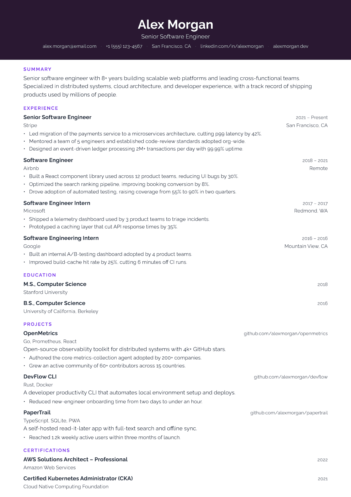Design Director resume template