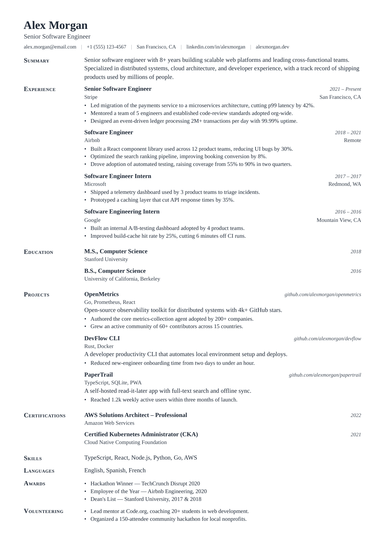 Senior Attorney resume template