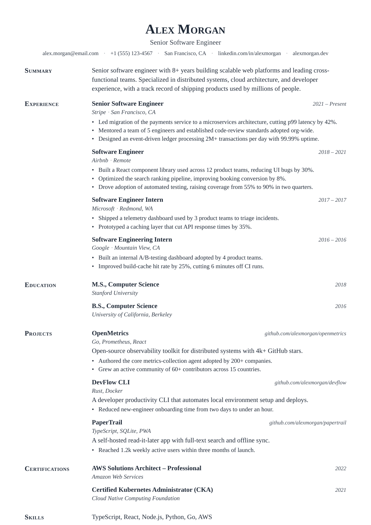 Senior Legal Counsel resume template