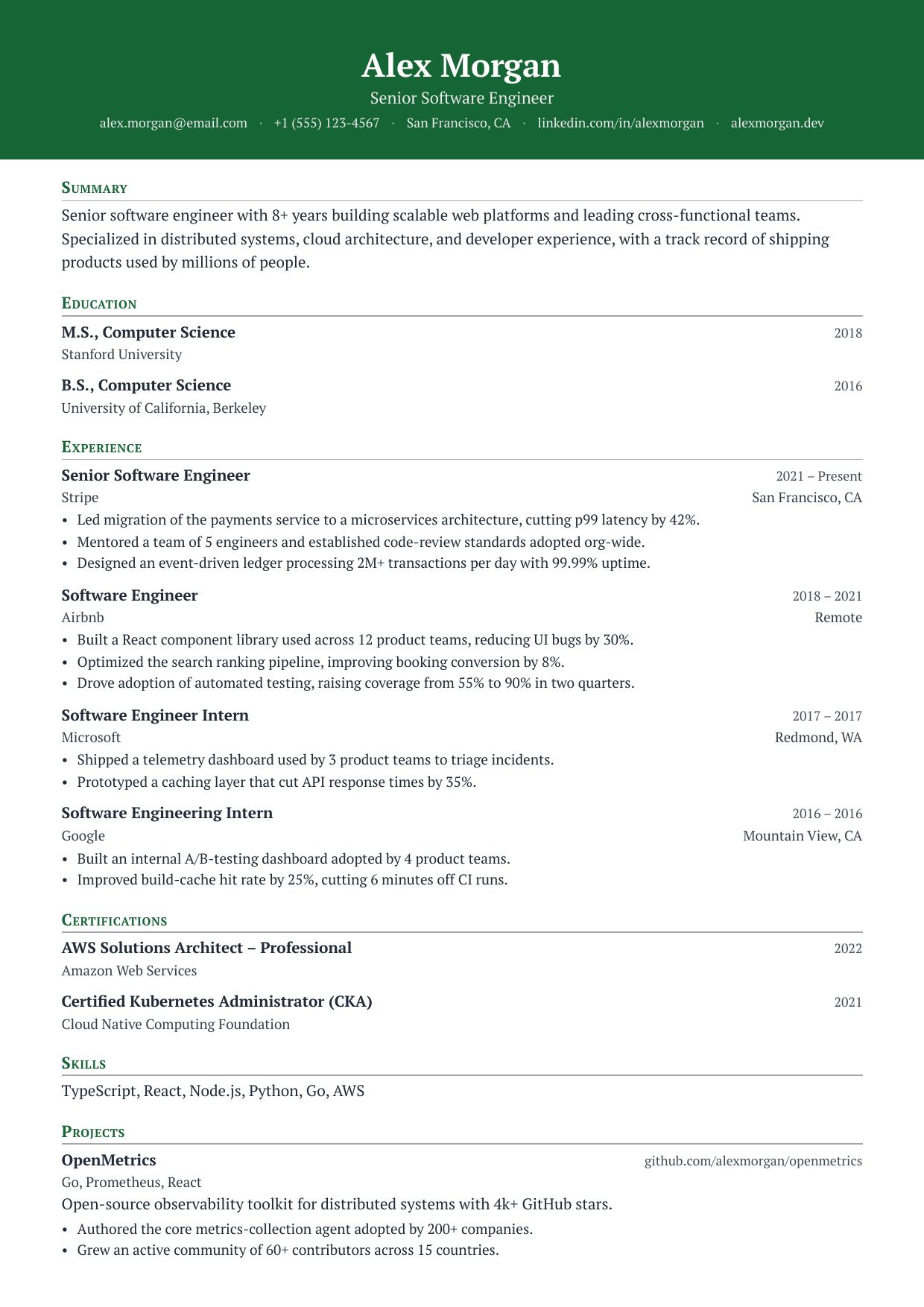 Elementary School Teacher resume template