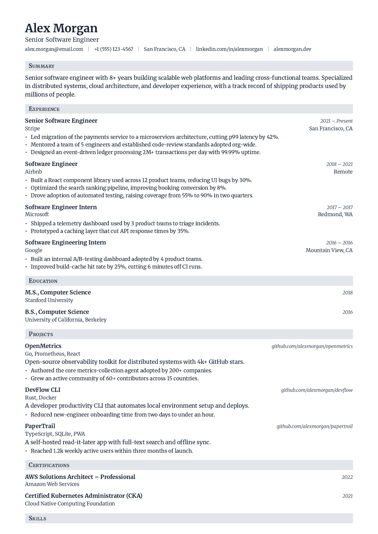 Compliance Officer resume template