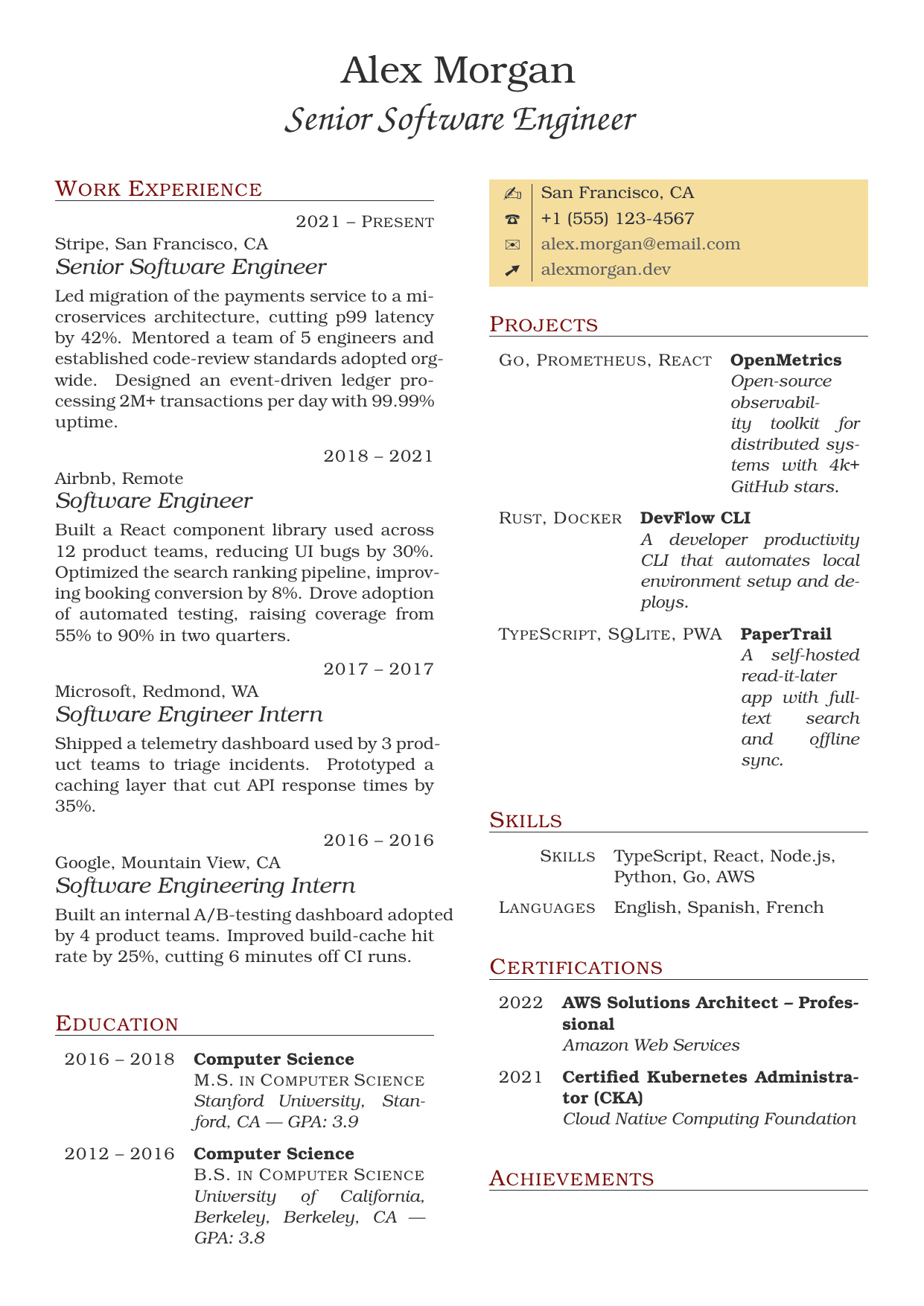 Paralegal LaTeX resume template