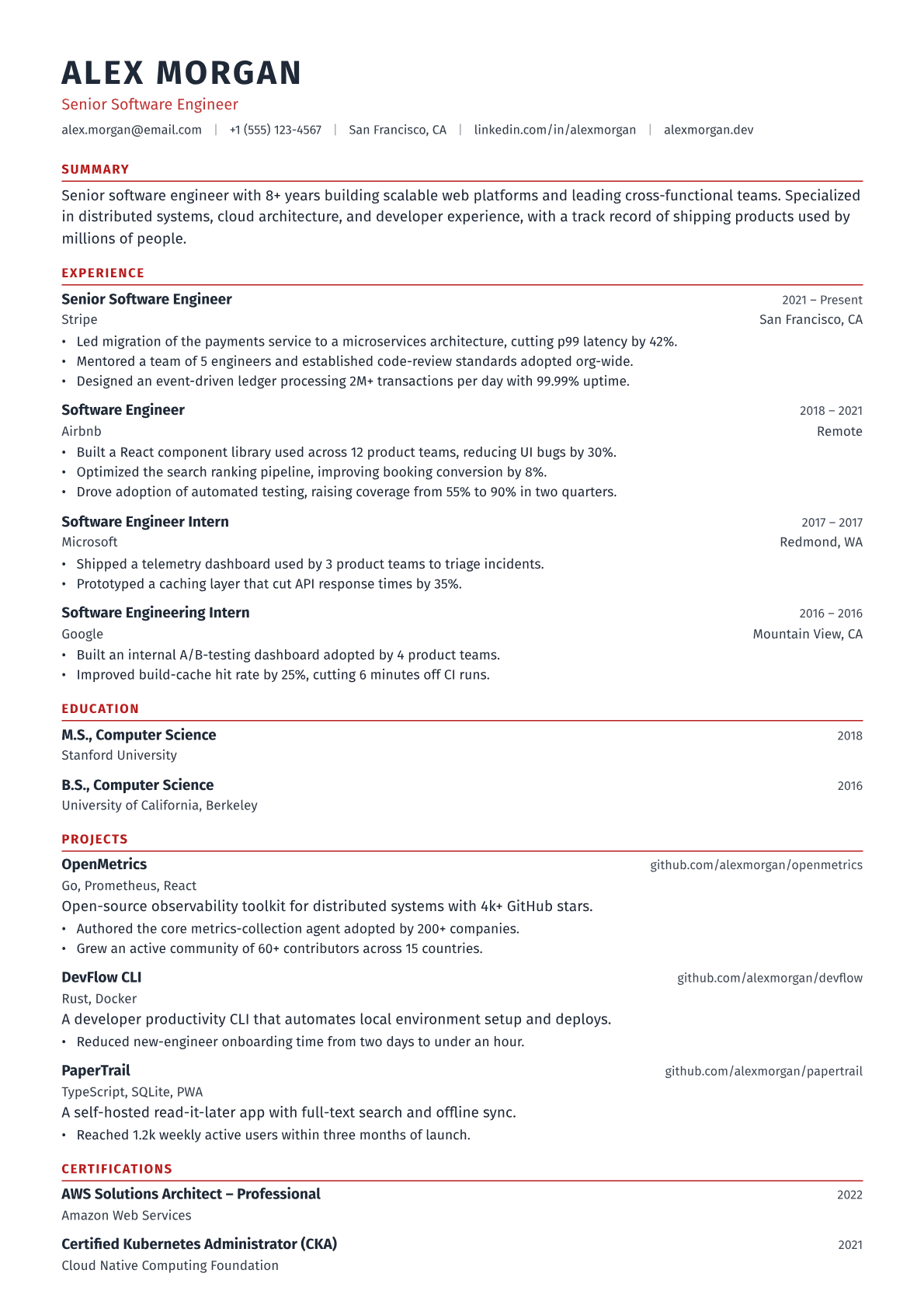 Communications Specialist resume template