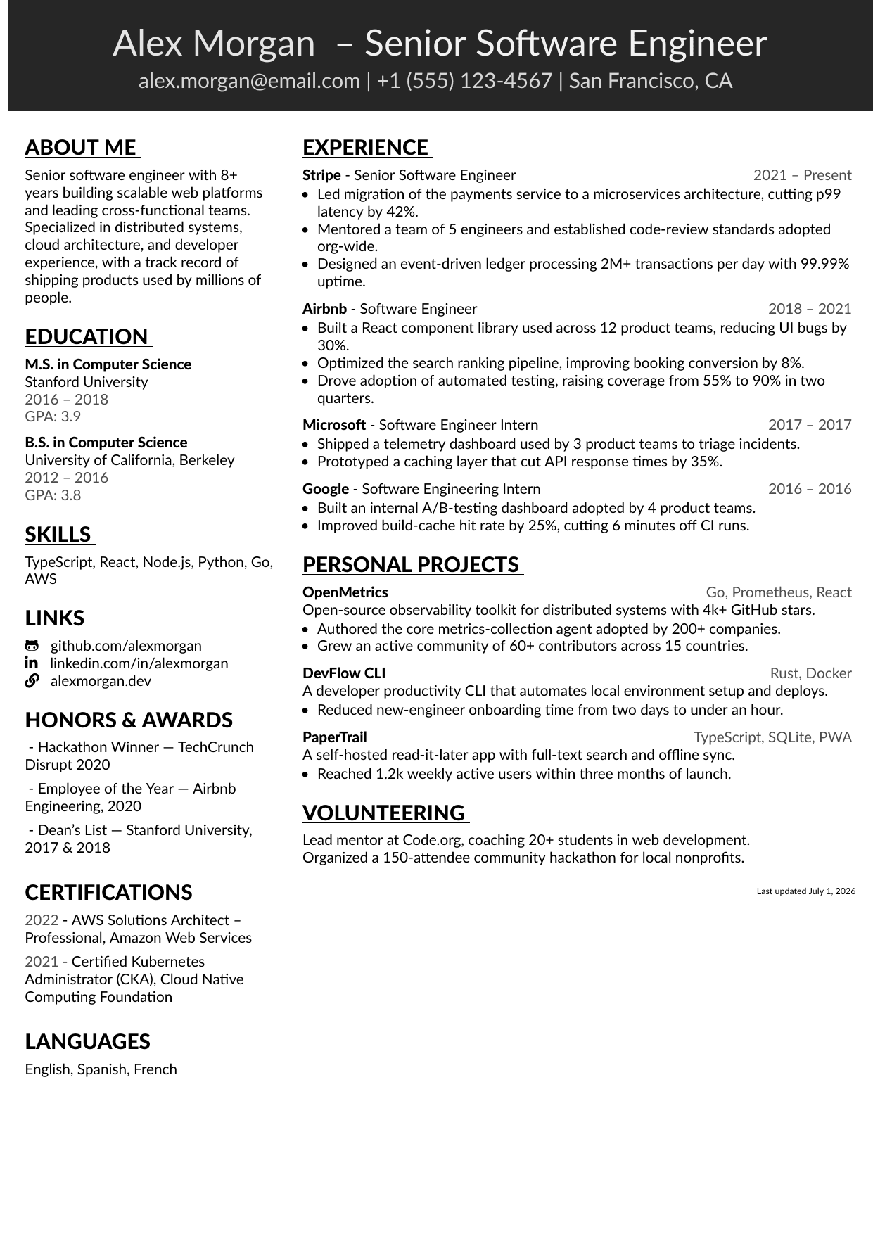 Product Consultant resume template