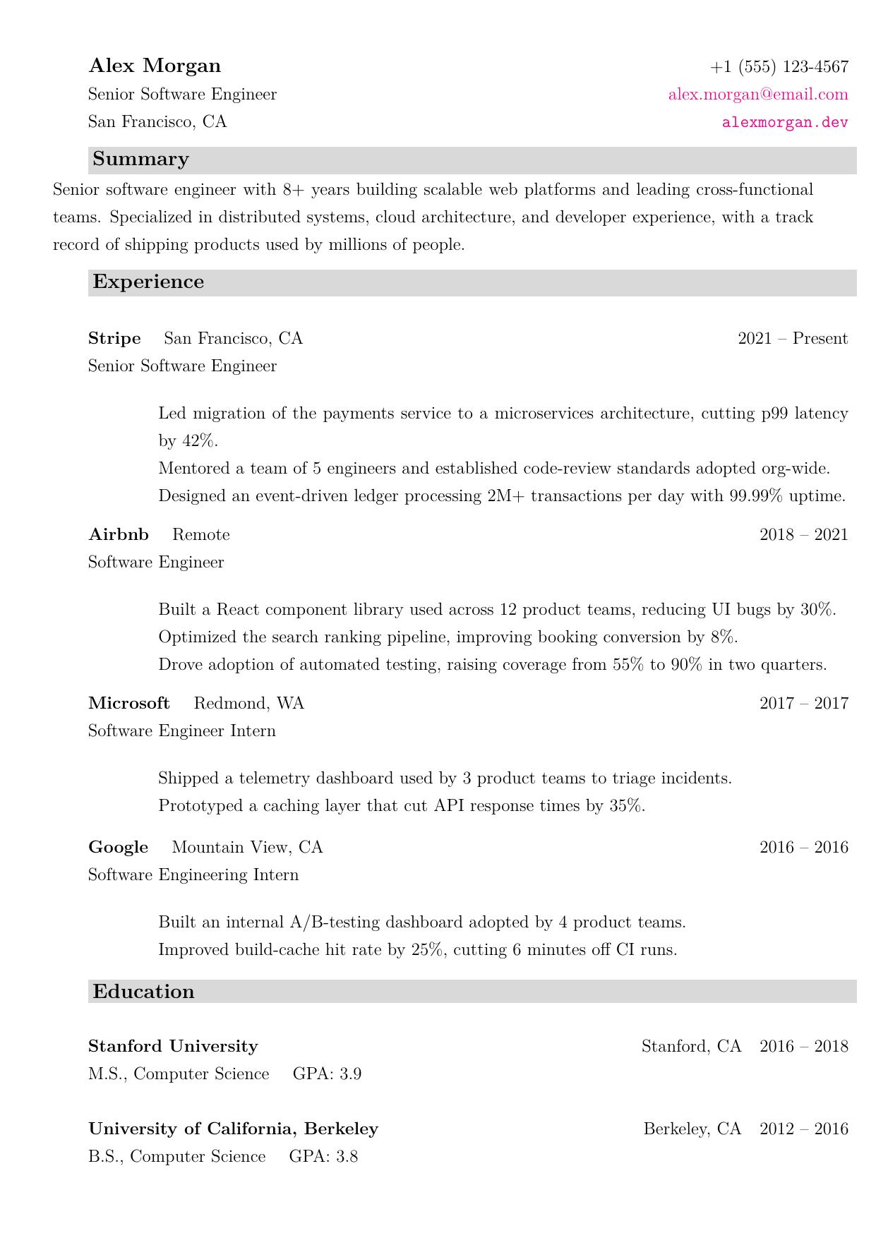 Executive Assistant resume template