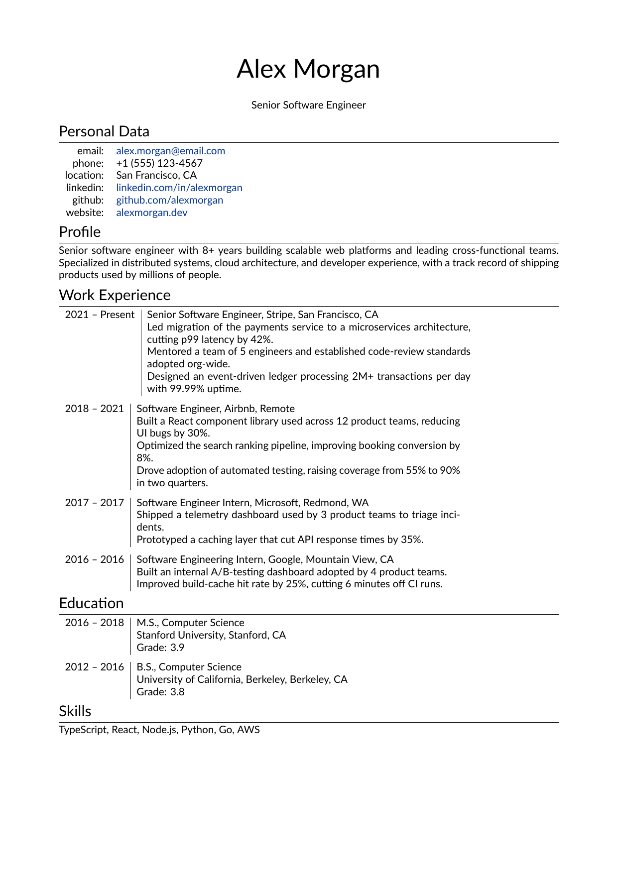 Administrative Assistant resume template