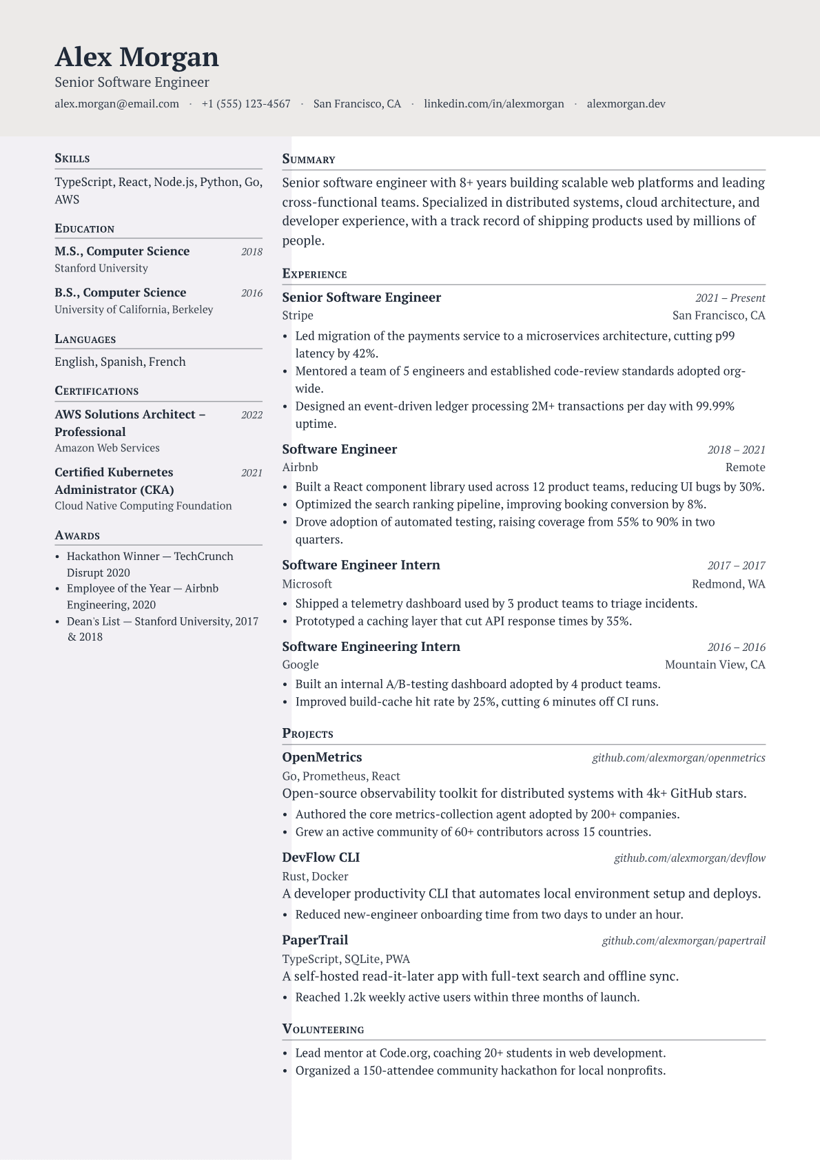Executive Assistant resume template