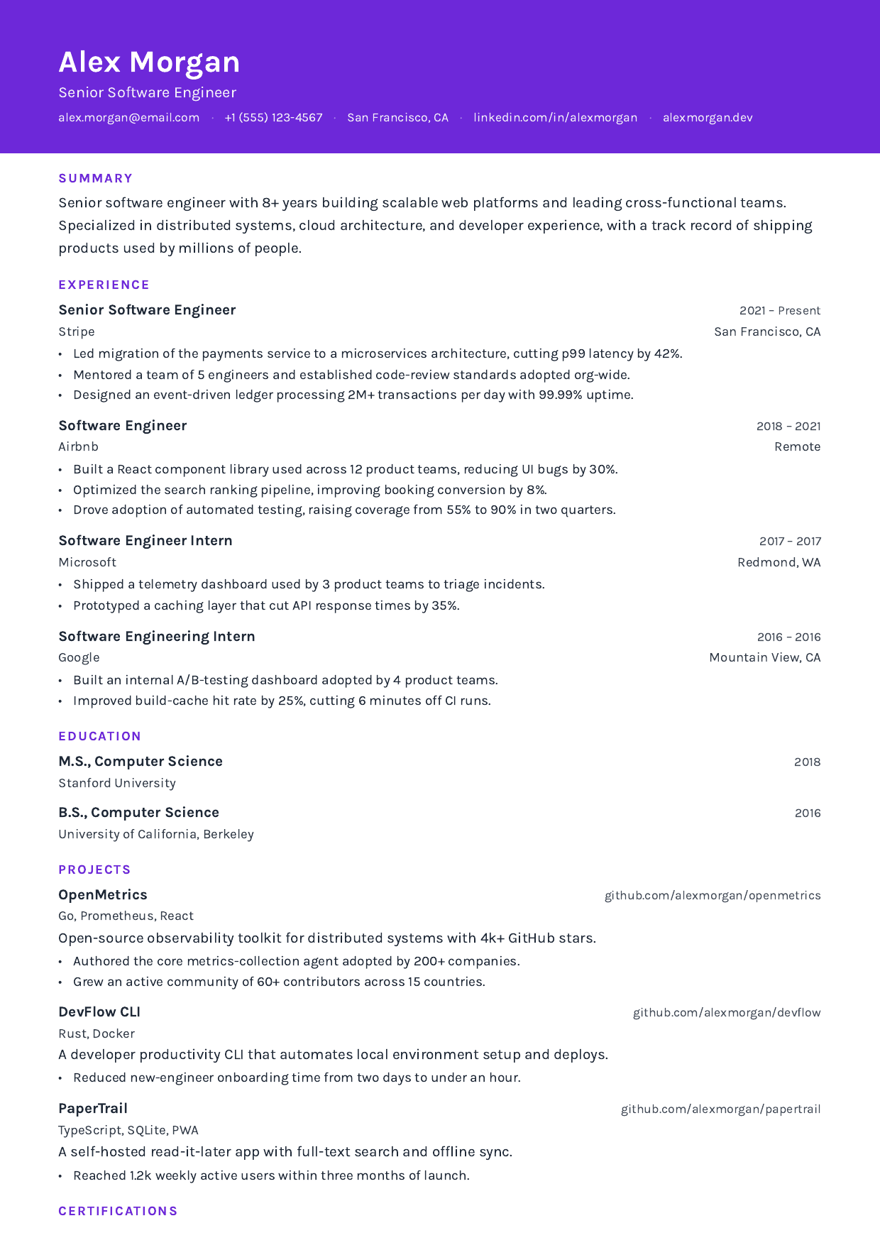 Digital Marketing Specialist resume template