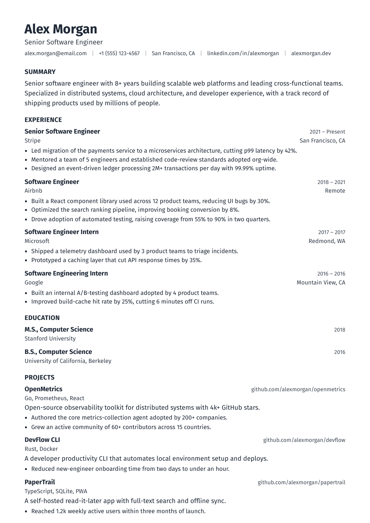Warehouse Assistant resume template